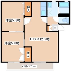 ＲＯＹＡＬ　ＭＩＵＲＡ　Ａ棟の物件間取画像